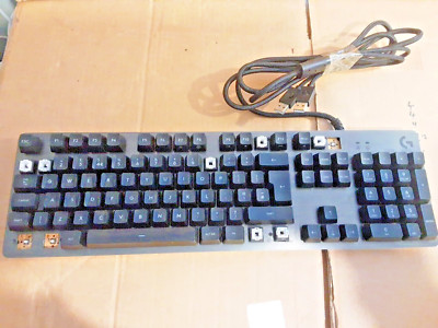 Logitech G413 Carbon USB Mechanical Gaming Keyboard, Backlighting, MISSING KEYS