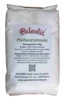 500g Pfeilwurzelmehl Pulver Glutenfrei arrowroot powder Bindemittel