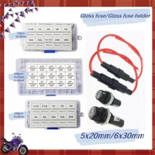 Assorted Glass Fuses 5x20mm / 6x30mm Box Fuse Quick  Fast Acting Tube Kit USA