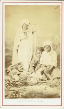 CDV Circa 1867 Photogr. PROD'HOM & Fils Bône Algeria Children, Moorish type