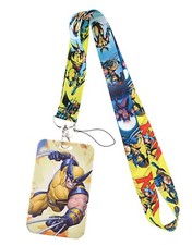 Wolverine Superhero Themed Lanyard With ID Holder Keychain