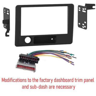 Metra Double DIN 4'' Tall Car Stereo Install Kit for 1994-1997 Dodge RAM Pickup