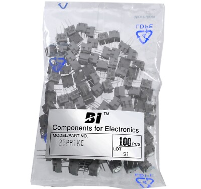 100 TT Electronics 1 Kilohm Trimmer High-End Trimpots 0.5W 300Vdc 