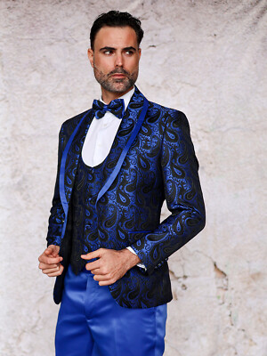NWT 40R ROYAL MENS SUIT, SLIM FIT, SATIN PANTS, 2 SIDE VENT, FLAT FRONT PANTS, | eBay NWT 40R ROYAL MENS SUIT, SLIM FIT, SATIN PANTS, 2 SIDE VENT, FLAT FRONT PANTS, | eBay