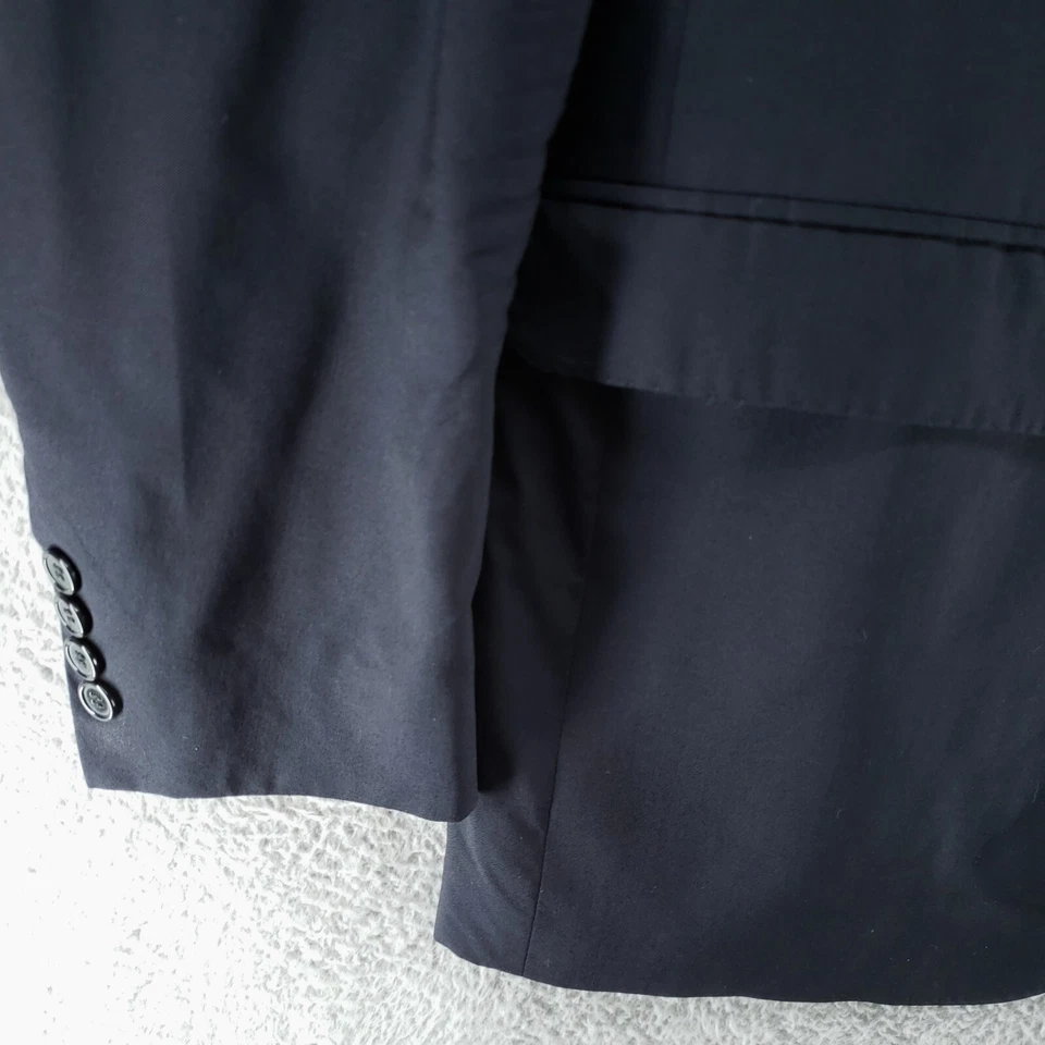 Blazer Abrigo Hombre C'E Luca Azul Marino Super 120s 100% Lana 42R Foto 4 de 4