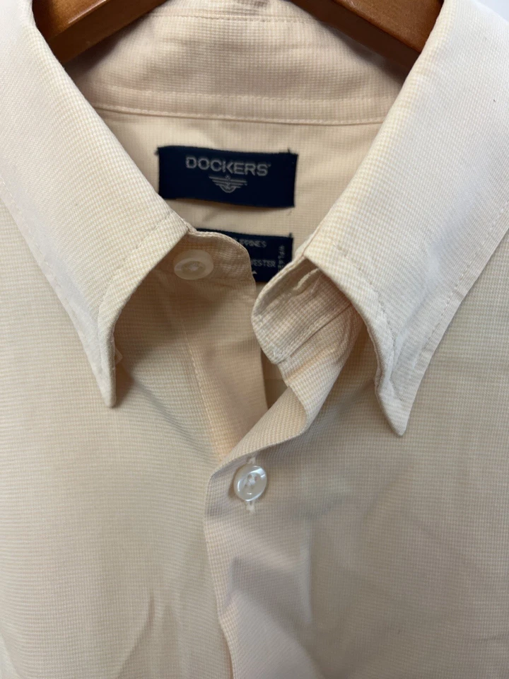 Рубашка Dockers с длинным рукавом на пуговицах мужская размер большой - Изображение 3 из 4