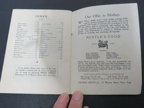 FOLLETO DE ALIMENTACIÓN E HIGIENE INFANTIL NESTLES - 1914 - Imagen 5 de 6
