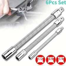 Flexible Wrench Extension Rod, 1/4, 3/8, 1/2, for Electric & Hand Tools