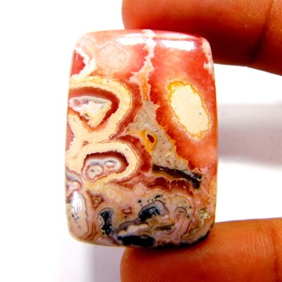 100% Natural Unique Rhodochrosite 75.10Cts. Cushion Cabochon Loose Gemstone