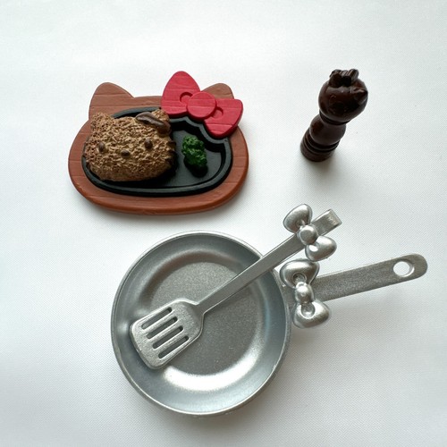 Re-Ment Hello Kitty Restaurante Juego Completo 8 Piezas Sanrio Rement 2013 - Imagen 8 de 9