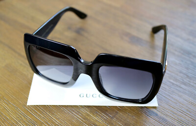 Gucci G0053S 001 54mm Oversized Black Square Women 