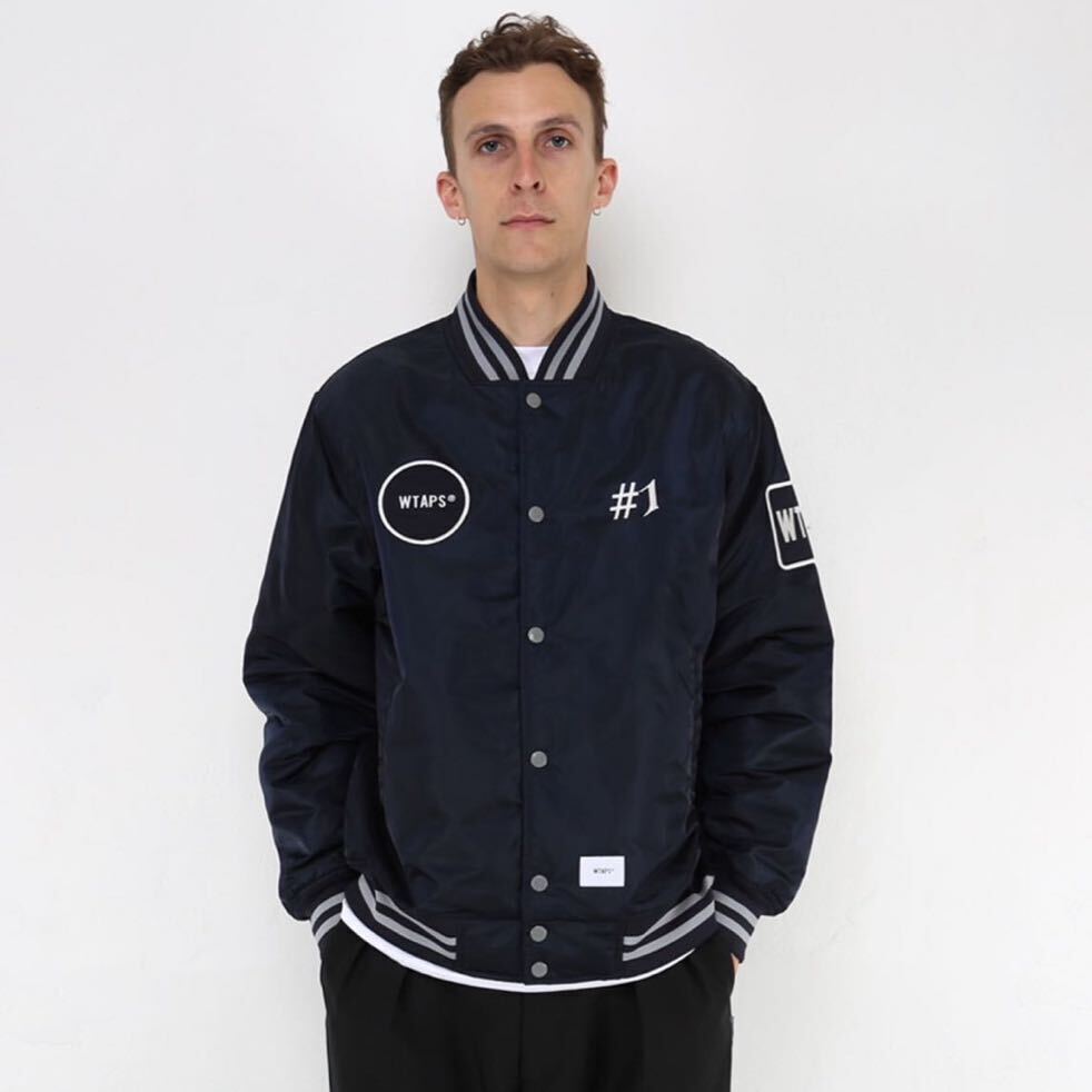 L WTAPS BENCH JACKET NYLON SATIN TEAM NAVY DESCENDANT L WTAPS BENCH JACKET NYLON SATIN TEAM NAVY DESCENDANT
