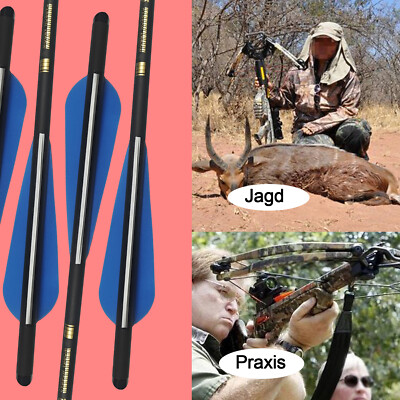 20 nch Archery Carbon Crossbow Bolts Half Moon Nock OD 8.8mm Arrows Huntng | eBay