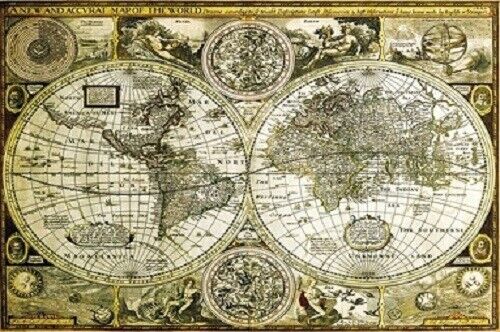 Poster World Map Historical - Picture 1 of 1