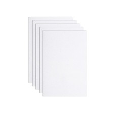 5Pcs White Foam Sheets 8"x12" Self-Adhesive EVA Foam Sheets 1.5mm Thick 