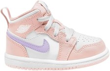 Toddler's Jordan 1 Mid Pink Wash/Violet Frost-White FD8782 601 - 6