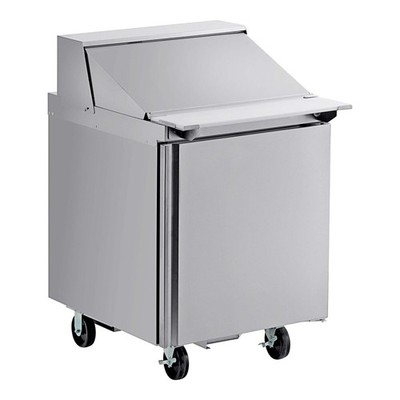 Delfield 4427NP-12M 27'' 1 Door Mega Top Front Breathing Refrigerated Sandwich Pr