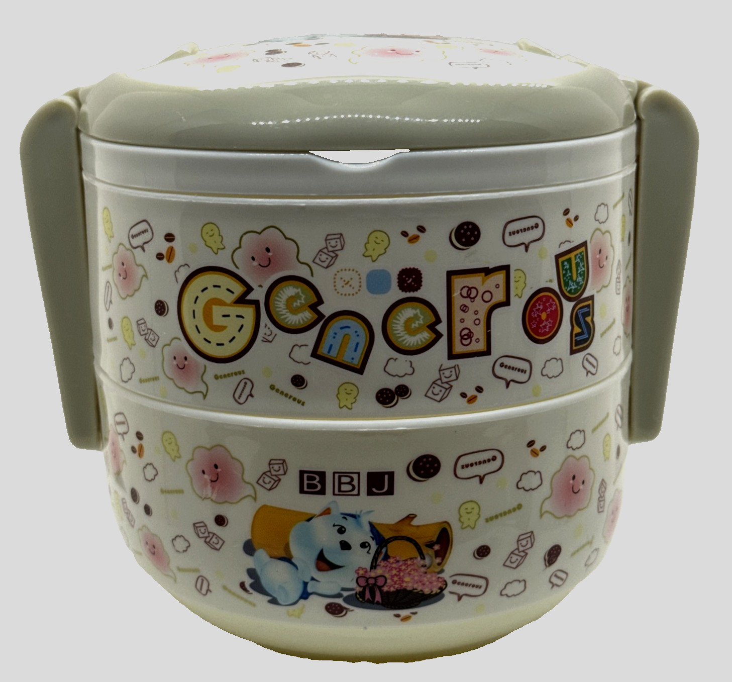 Fab Seasons Generous 3 Layer Bento Lunch Box Kids Tiffin Food Container BBJ