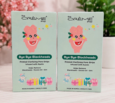 The Crème Shop Kaolin Nose Pore Strips, Printed Clarifying, Cruelty-Free