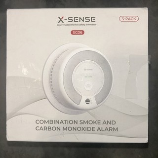 X Sense SC06 3‑Pack Wireless Interconnected Smoke & CO Detectors