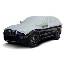 Half Car Cover Snow, Hail Car Cover with Cotton Liner, Sunroof Windshield C...