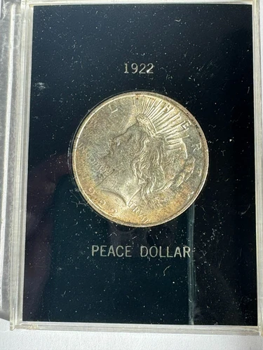 1922-P Peace Silver Dollar Uncirculated graded by Upper Canada Mint