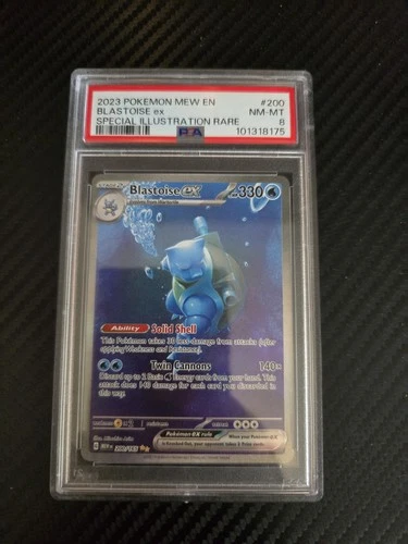 Pokémon TCG Blastoise EX Scarlet & Violet 151 Card PSA 8