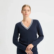 ROHNISCH Golf Ladies Adele Knitted Sweater in Navy - Size Medium 36" Chest