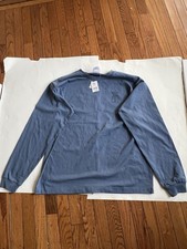 USJ Universal Studios Japan Super Nintendo World Long Sleeve T-shirt size L blue