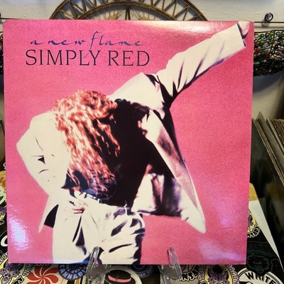 Simply Red A New Flame Lp Vinyl 1989 Elektra Records ST-E60828-1 Tested Worn