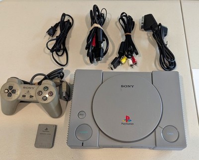 PS1 Console Playstation 1 JAPAN *S-Video & Scart Cable* NTSC-J SCPH-7500 Tested