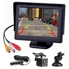 Back Up Camera with 4.3 Inch Monitor Kit, Reverse Rear View 4.3 inch,1 camera