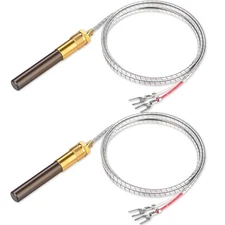 Gas Fryer Thermocouple, 2PCS Thermopile Replacement Parts for Pitco... 