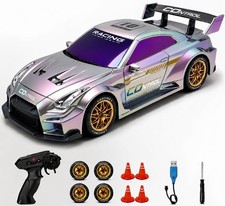 1:24 Remote Control Drift Racing Car 4WD High Speed with LED Lights Purple