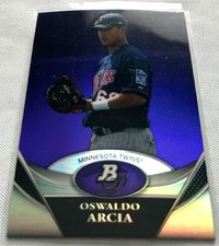 2011 Bowman Platinum Baseball Oswaldo Arcia Minnesota Twins Purple Refractor 24