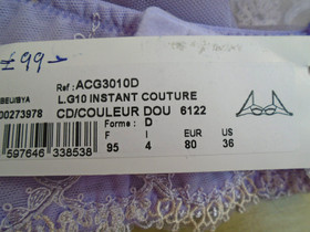 Lise Charmel bra 36D Instant Couture unde rwired balconette FR 95D EU 80D New