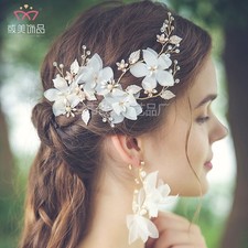 Pearl hair clip ins style wedding dress accessories