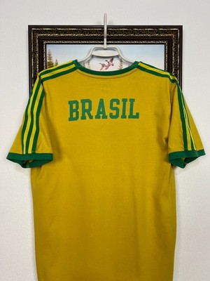 Vintage 90's Adidas Brazil Football World Cup Shirt Soccer Jersey