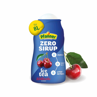 Pfanner Zero Sirup Ice Tea Wildkirsche (1 X 57 Ml)   Zuckerfreier Getränkesirup