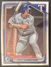 2024 Bowman Chrome Prospect Wyatt Langford Texas Rangers