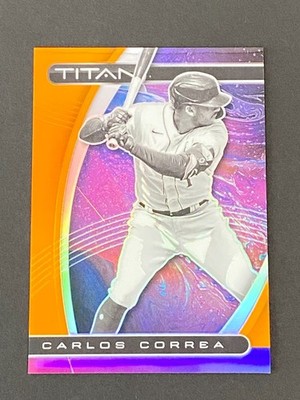 Carlos Correa 2021 Panini Titan Orange #ed 16/17