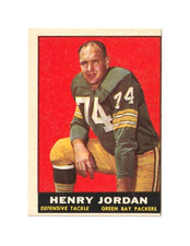 1961 Topps Football Henry Jordan #45 HOF Green Bay Packers