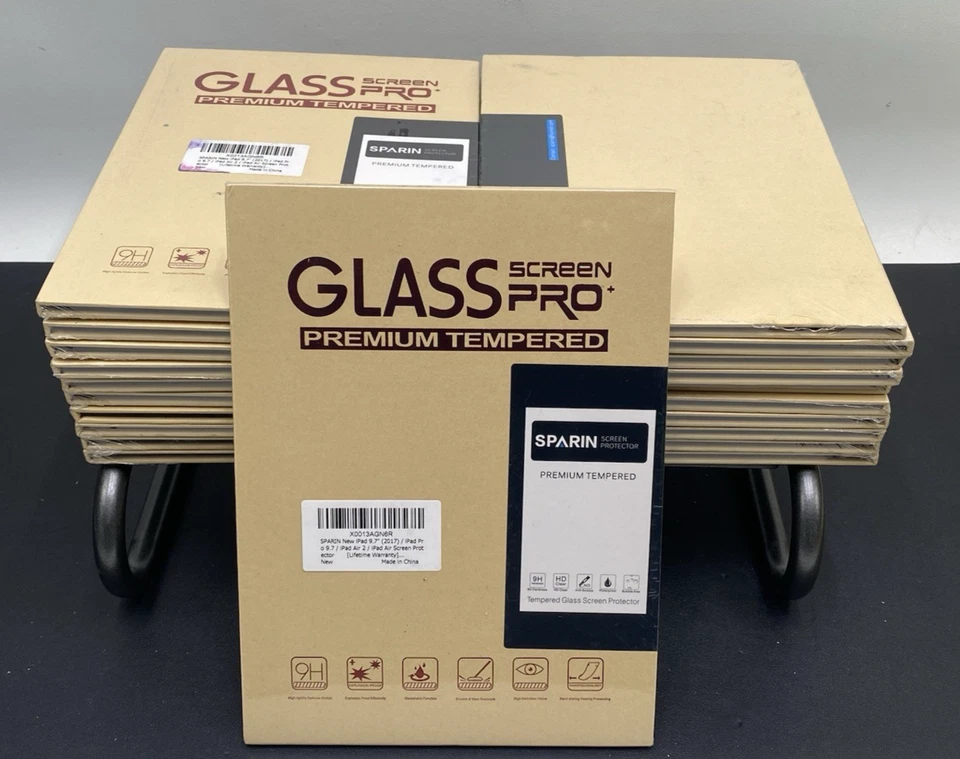 Lot of 21 SPARIN iPad 9.7" Screen Protector, New, Tempered Glass, HD Clear - Image 2 of 4