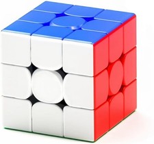 Magnetic Speed Cube 3x3 Stickerless - Professional Competition Cube with 24 Stro