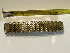 Vintage Kirks Folly Gold Tone Hair Clip Barrette, Made In France, Classic 3 1/2"