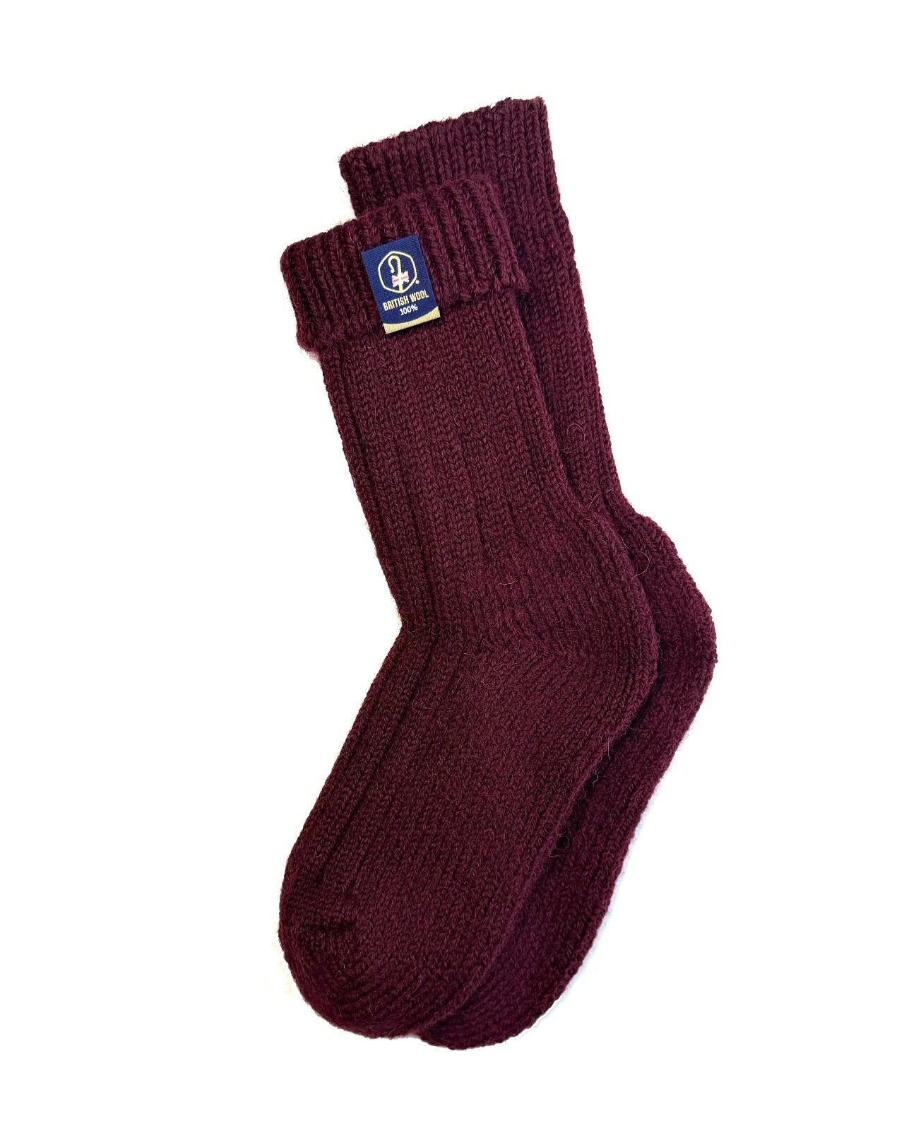100% British Wool Boot Socks – Burgundy | Women's Luxury Wool Socks UK 4-7
Opens in a new window or