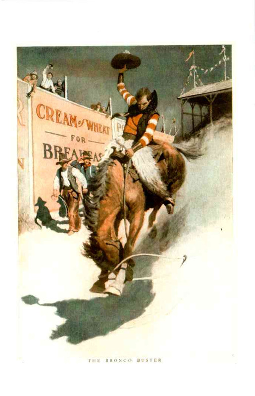 Advertising - The Bronco Buster - Cream of Wheat for Breakfast - 1970s