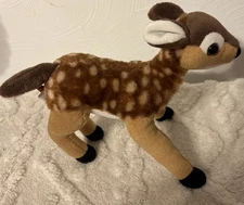 Wild Republic Plush Fawn Baby Deer Stuffed Animal Toy Brown White Spots 9" Tall