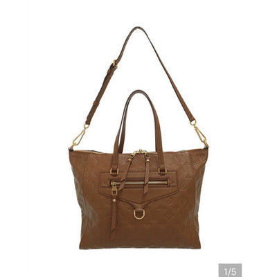 Louis Vuitton Empreinte Monogram Brown Tote Zip Detachable Adjustable Strap
