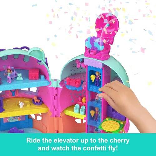 Polly Pocket Gelato House Juego Tema Oso Helado con 25+ Accesorios - Imagen 3 de 5
